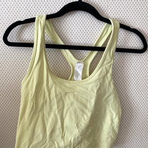 Yellow Racerback Workout Tank